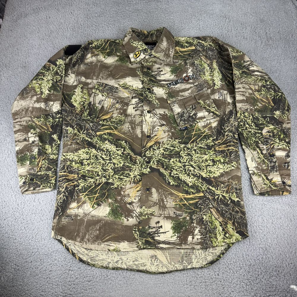Scent Shield Recon‎ Hunting Shirt Mens Large Xl Camouflage Button Up S3 Ripstop